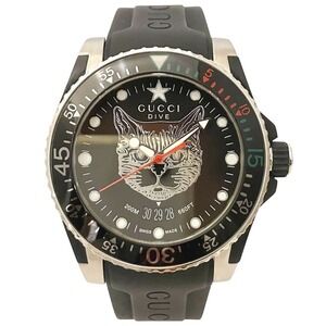 Gucci Dive Watch, YA136320, Total Weight: Approximately 104.4g, Stainless Ste...